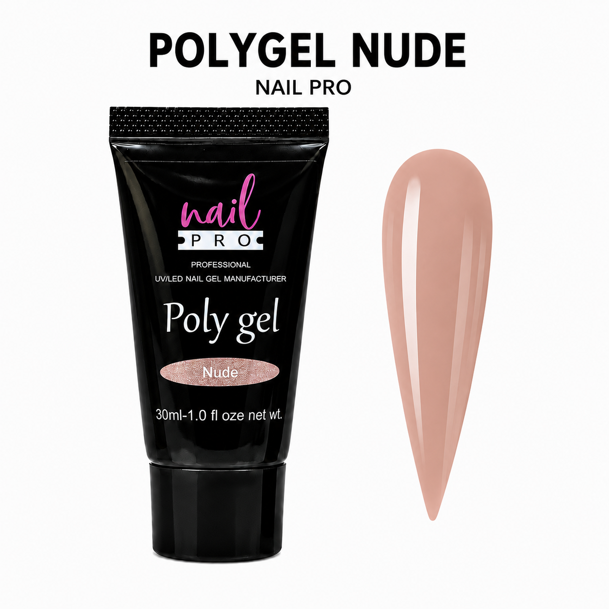 Nail Pro Polygel - Nude 30ml — Acrigel para Extensiones