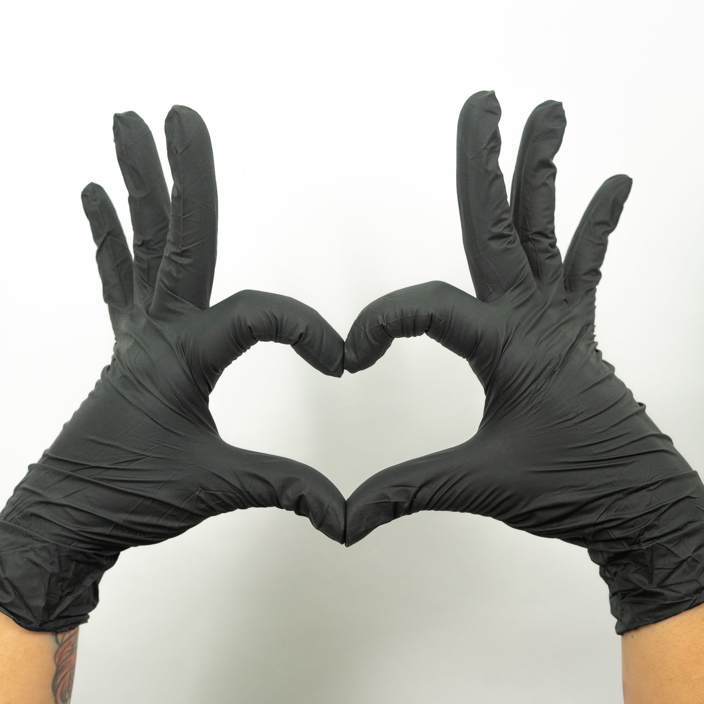 Guantes de Nitrilo Negro Nail Pro Talla L — 100 Unidades