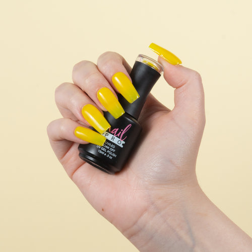 NAIL PRO Esmalte Permanente X057 (ex085) Amarillo Pato traslucido