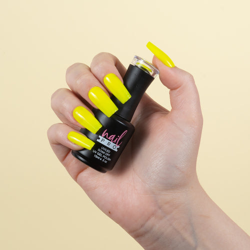 NAIL PRO Esmalte Permanente X091 (ex133) Amarillo Fluor