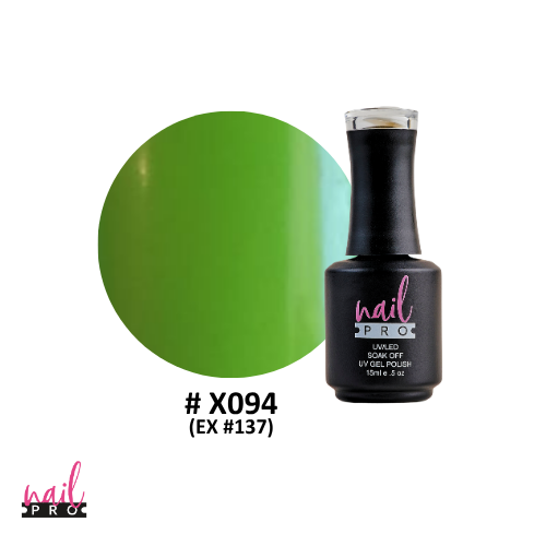 NAIL PRO Esmalte Permanente X094 (ex137) Verde manzana