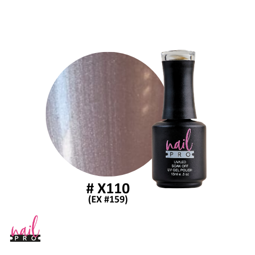 NAIL PRO Esmalte Permanente X110 (ex159) Plateado Champagne