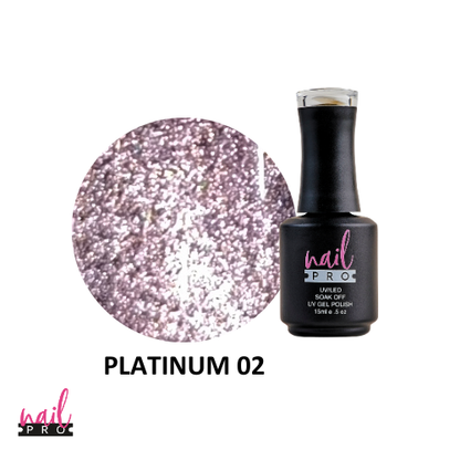 NAIL PRO Esmalte Ojo de Gato Platinum 02