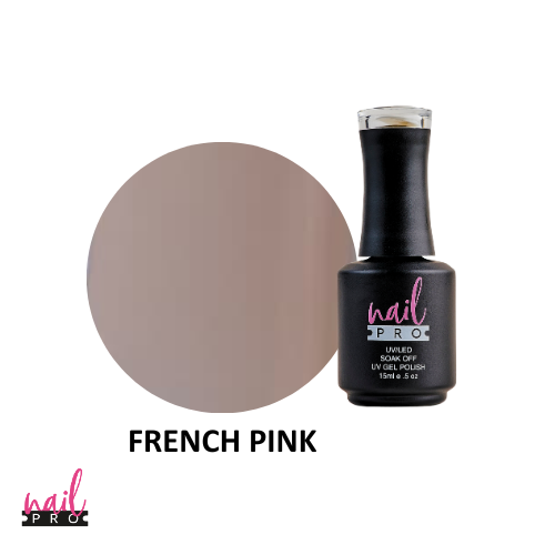 NAIL PRO Esmalte Permanente FRENCH PINK Traslúcido lechoso