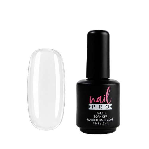 Nail Pro Base Rubber –  Clear 15 ml