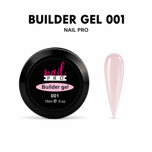 NAIL PRO Builder Gel 15ml - 001 Pink traslucido - Gel Constructor