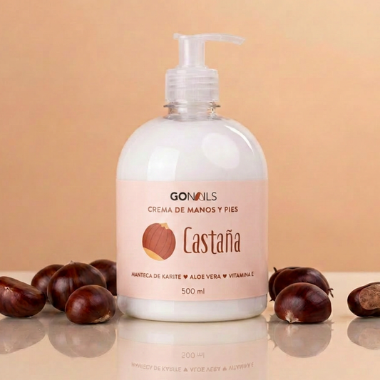 Crema de Manos y Pies Go Nails · Castaña · 500ml — Go Nails Chile