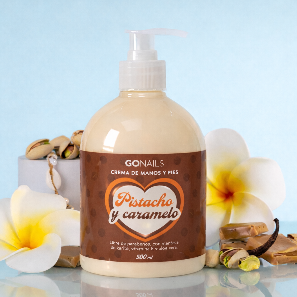 Crema de Manos y Pies Go Nails · Pistacho Caramelo · 60ml POMO — Go Nails Chile