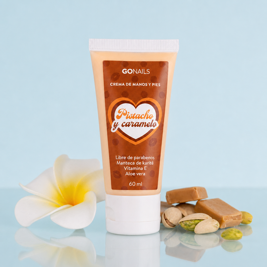 Crema de Manos y Pies Pistacho y Caramelo 60ml Go Nails