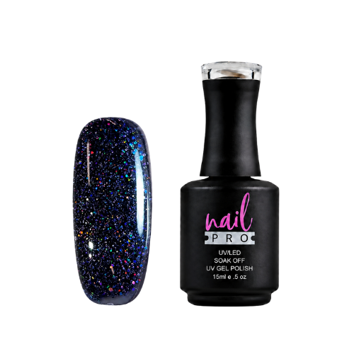 NAIL PRO Esmalte Permanente FLASH 008 REFLECTANTE Azul Morado