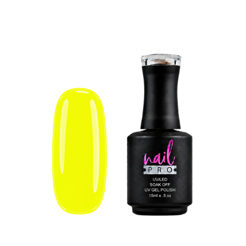 NAIL PRO Esmalte Permanente Neon Yellow