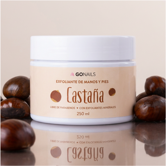 Exfoliante de Manos y Pies · Castaña · 250ml — exfoliante Go Nails Chile