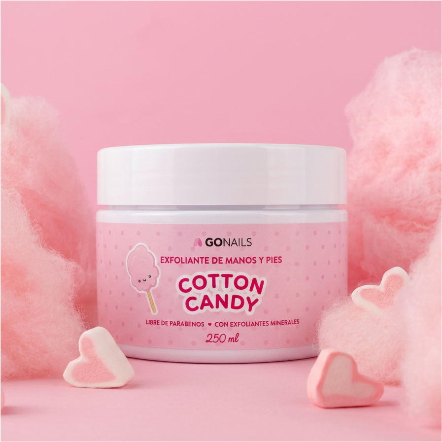Exfoliante de Manos y Pies · Cotton Candy · Mini 50ml — exfoliante Go Nails Chile