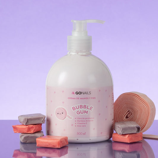 Crema de Manos y Pies Go Nails · Bubble Gum · 500ml — Go Nails Chile