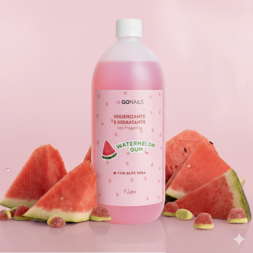 Higienizante de Manos Go Nails · Watermelon Gum · 1 Litro