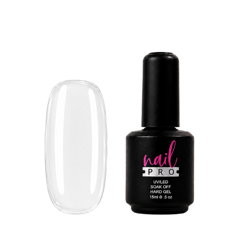 Nail Pro Hard Gel Clear 15ml — Gel Constructor en botella