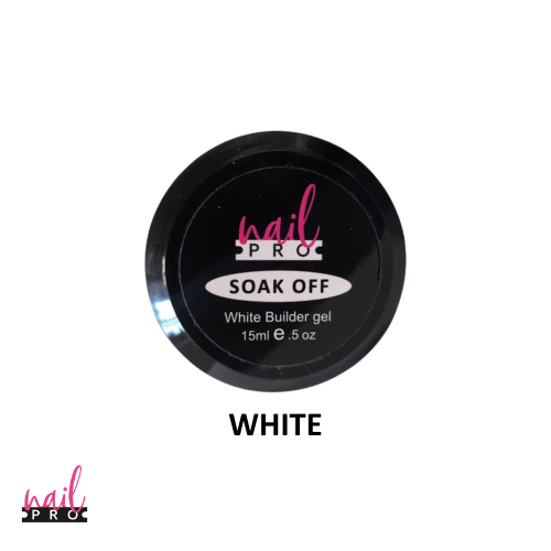 NAIL PRO Builder Gel 15ml - White (Blanco Tiza)