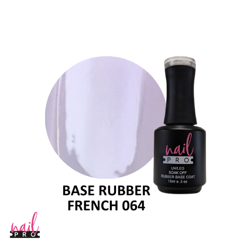 NAIL PRO Base Rubber 15 ml FRENCH 064 Pink