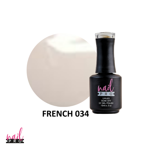 NAIL PRO Esmalte Permanente FRENCH034 Nude Lechoso