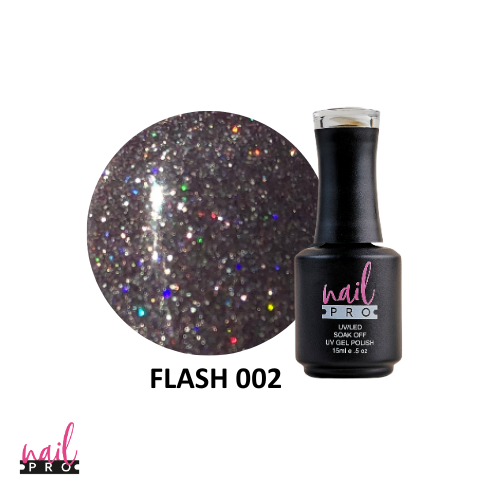 NAIL PRO Esmalte Permanente FLASH 002 REFLECTANTE Rosado