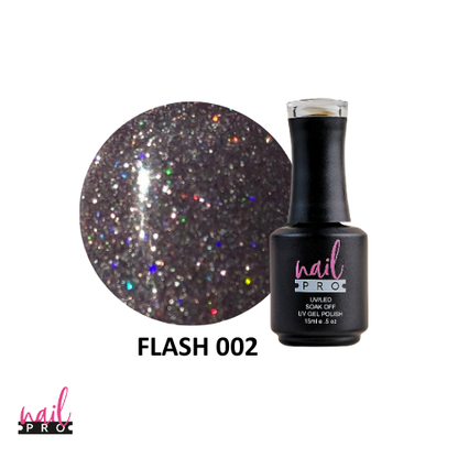 NAIL PRO Esmalte Permanente FLASH 002 REFLECTANTE Rosado