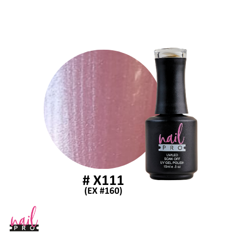 NAIL PRO Esmalte Permanente X111 (ex160) Rosado claro perlado