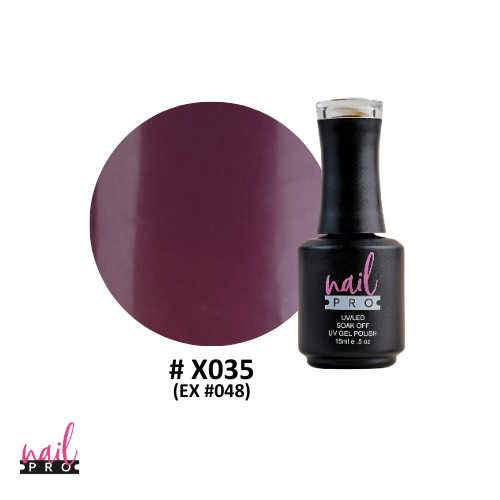 NAIL PRO Esmalte Permanente X035 (ex048) Mulberry mora