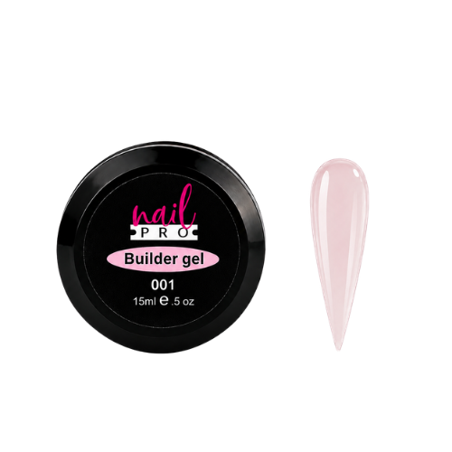 NAIL PRO Builder Gel 15ml - 001 Pink traslucido - Gel Constructor