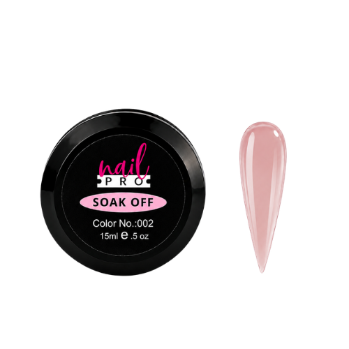 Nail Pro Builder Gel 002 Nude Pink 15ml — Gel Constructor Rosa Nude