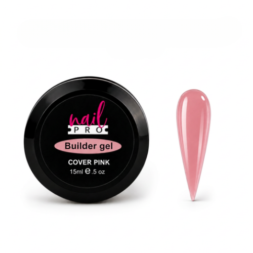 Nail Pro Builder Gel Cover Pink 15ml — Gel Constructor Rosado Nude