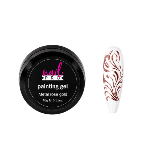 Nail Pro Gel Paint - Metal Rose Gold 10gr