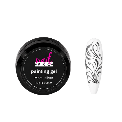 Nail Pro Gel Paint - Metal Silver 10gr