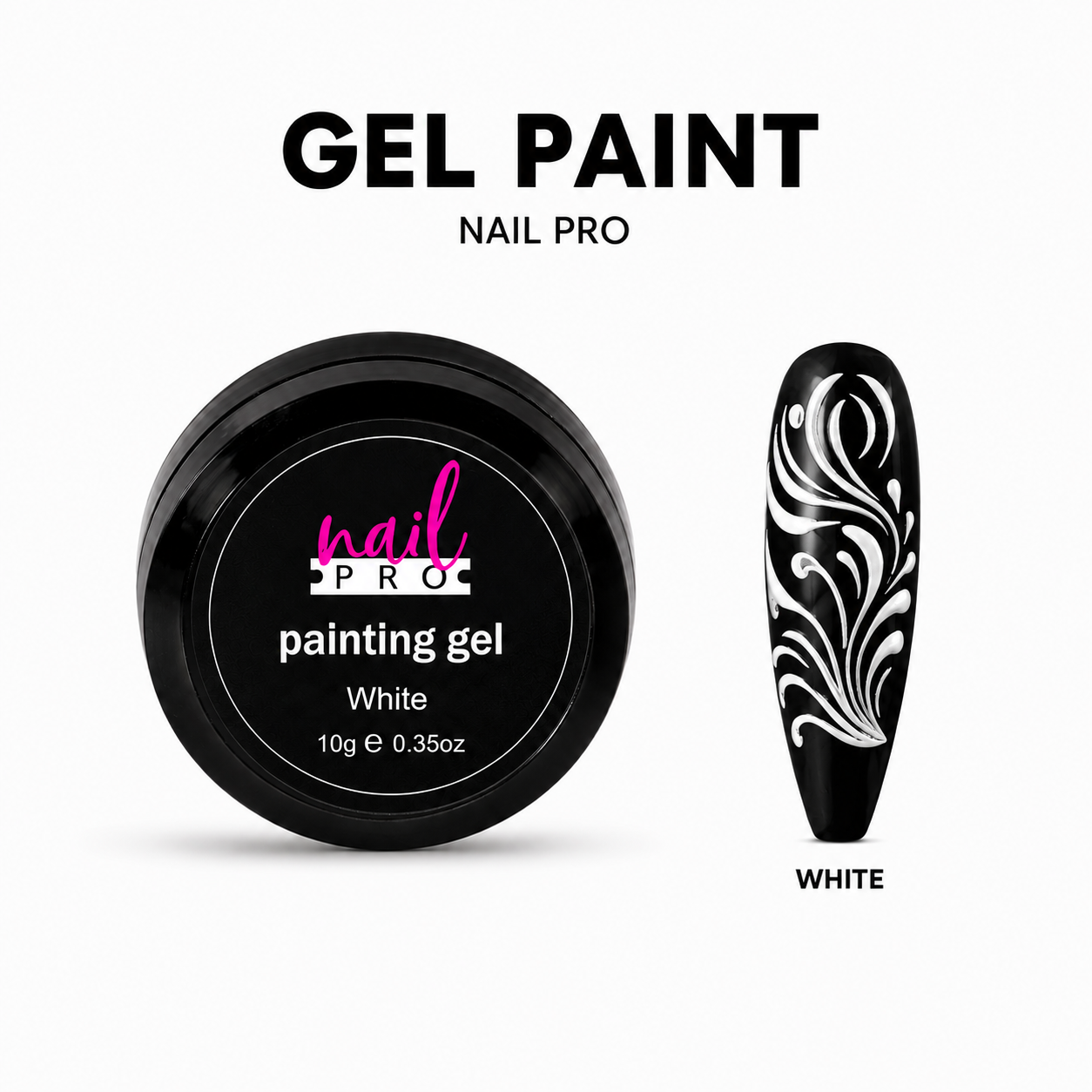 Nail Pro Gel Paint - Blanco 10gr