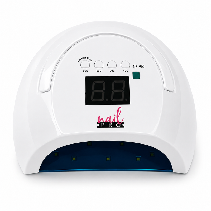 Lámpara Profesional Inalámbrica Nail Pro 80W LED/UV – Recargable con Sensor y Pantalla Digital