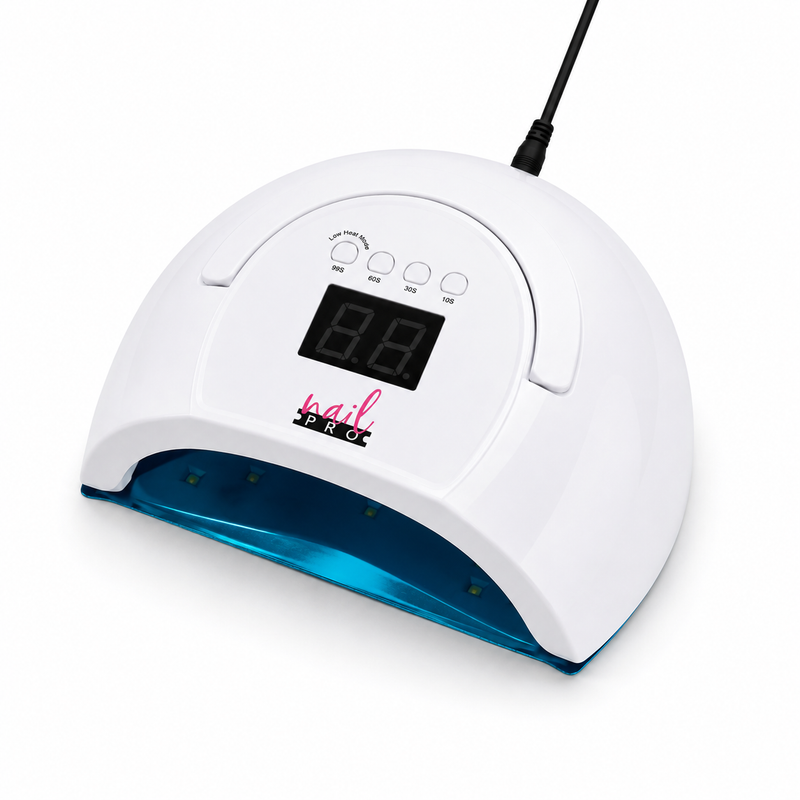 Lámpara Profesional Nail Pro 80W LED/UV – 42 LEDs, Sensor y Base Metálica