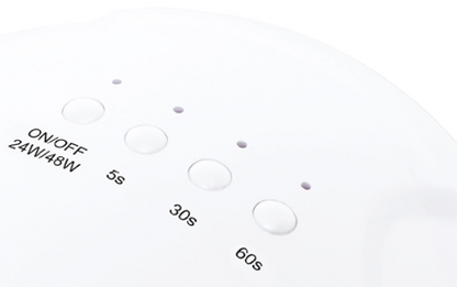 Lámpara Nail Pro 24/48W LED/UV (CON BASE METALICA)