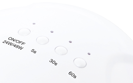 Lámpara Nail Pro 24/48W LED/UV (CON BASE METALICA)