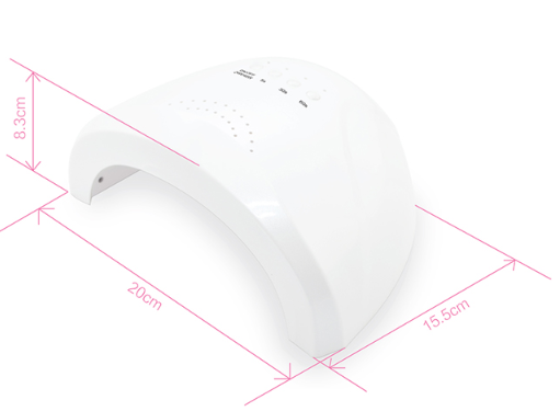 Lámpara Nail Pro 24/48W LED/UV (CON BASE METALICA)