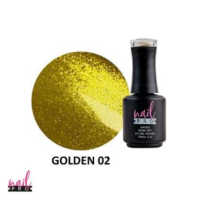 NAIL PRO Esmalte Ojo de Gato Golden 02