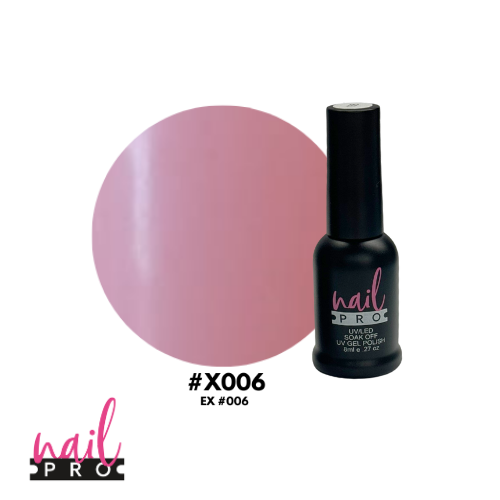 NAIL PRO Esmalte Permanente 8 ml X006 (ex006) Rosado Barbie Claro