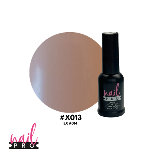 NAIL PRO Esmalte Permanente 8 ml X013 (ex014) Crema Beige