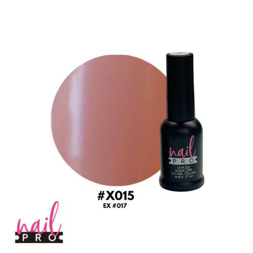 NAIL PRO Esmalte Permanente 8 ml X015 (ex017) Nude damasco