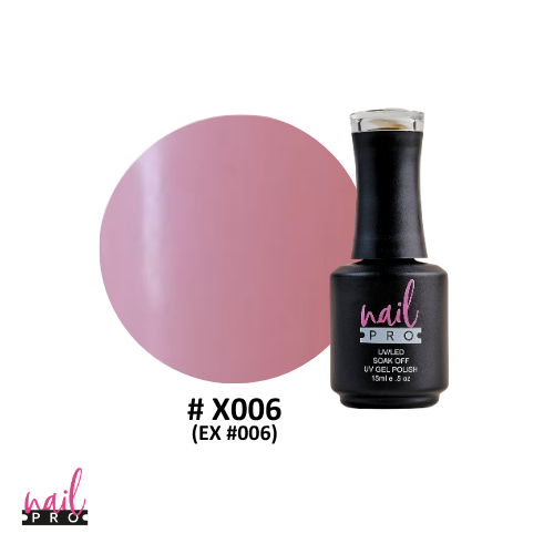 NAIL PRO Esmalte Permanente X006 (ex006) Rosado Barbie Claro