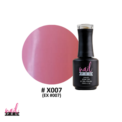 NAIL PRO Esmalte Permanente X007 (ex007) Rosa Chicle Opaco