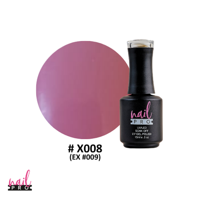 NAIL PRO Esmalte Permanente X008 (ex009) Rosado Orquidea Claro