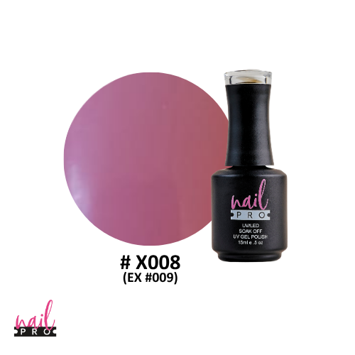 NAIL PRO Esmalte Permanente X008 (ex009) Rosado Orquidea Claro