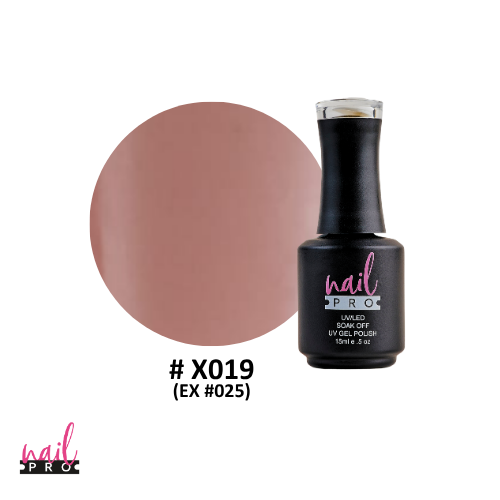 NAIL PRO Esmalte Permanente X019 (ex025) Nude Cafe Beige