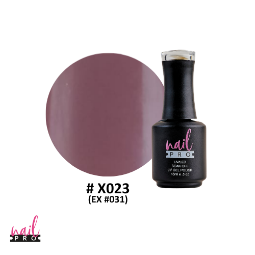 NAIL PRO Esmalte Permanente X023 (ex031) Nude Morado