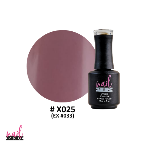 NAIL PRO Esmalte Permanente X025 (ex033) Nude morado