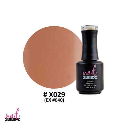 NAIL PRO Esmalte Permanente X029 (ex040) Nude Anaranjado